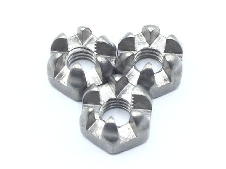 AN310C3 Plain Castellated Hexagon Nut (6)