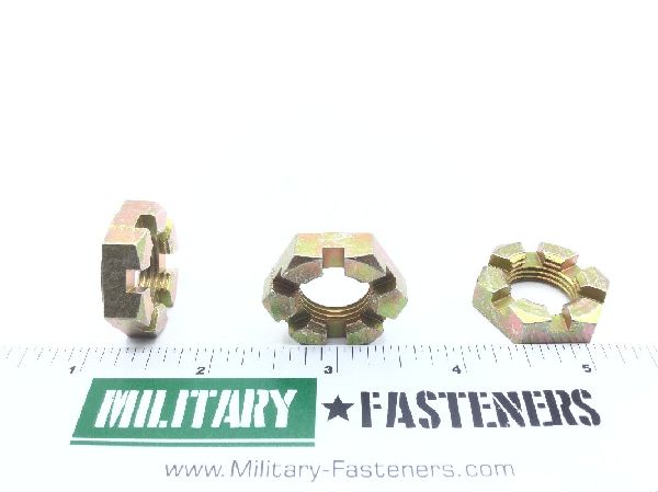 AN320-10 Plain Slotted Hexagon Nut (4)