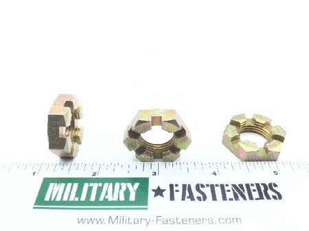 AN320-10 Plain Slotted Hexagon Nut (4)
