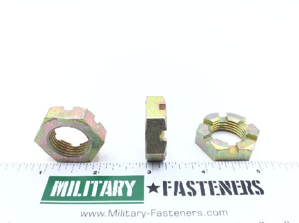 AN320-12 Plain Slotted Hexagon Nut (4)