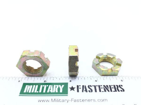 AN320-12 Plain Slotted Hexagon Nut (4)