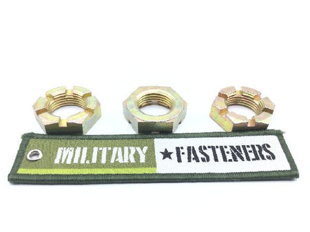 AN320-14 Plain Slotted Hexagon Nut (3)
