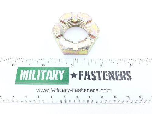 AN320-15 Plain Slotted Hexagon Nut