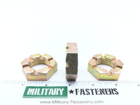 AN320-16 Plain Slotted Hexagon Nut (4)