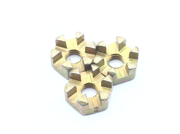 AN320-1 Plain Slotted Hexagon Nut