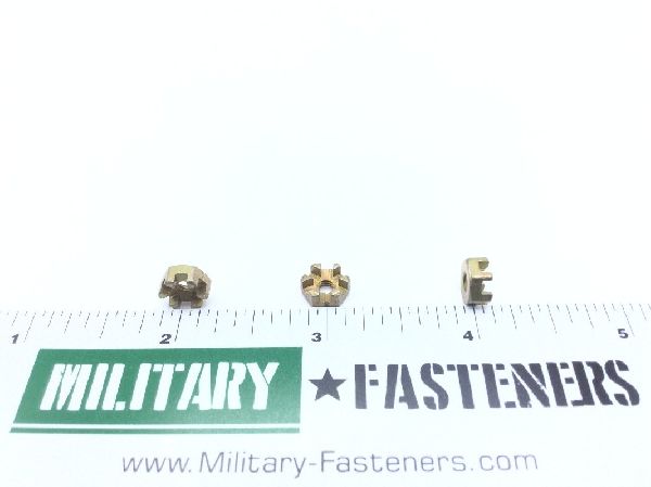 AN320-1 Plain Slotted Hexagon Nut (4)