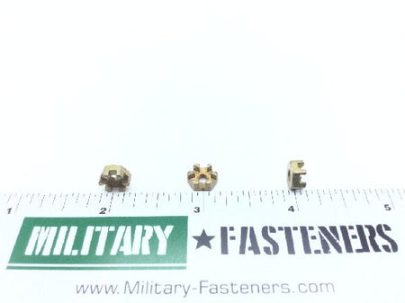 AN320-1 Plain Slotted Hexagon Nut (4)