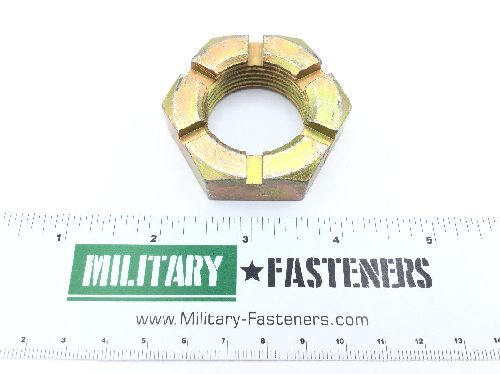 AN320-20 Plain Slotted Hexagon Nut