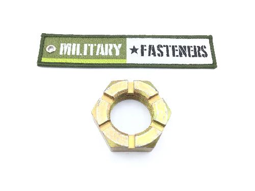 AN320-20 Plain Slotted Hexagon Nut (2)