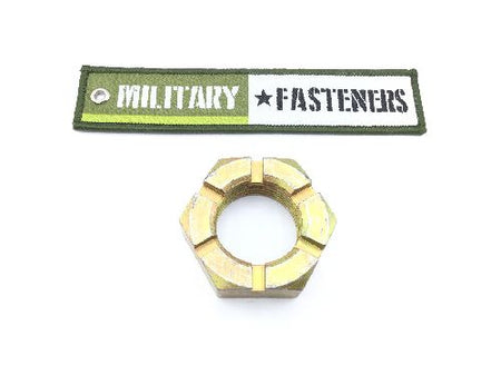 AN320-20 Plain Slotted Hexagon Nut (2)