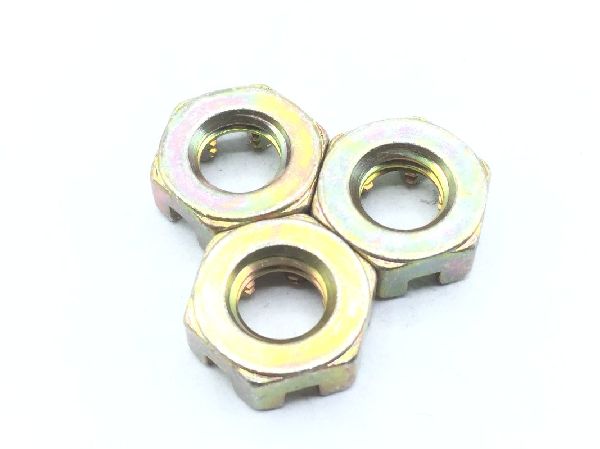AN320-4 Plain Slotted Hexagon Nut