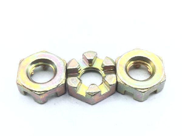 AN320-4 Plain Slotted Hexagon Nut (2)