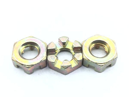 AN320-4 Plain Slotted Hexagon Nut (2)