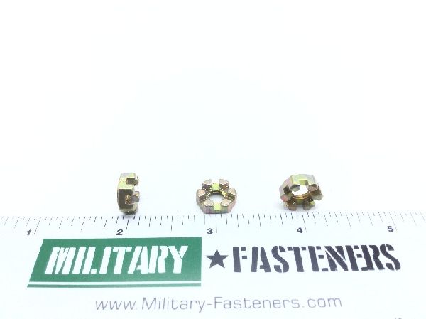 AN320-4 Plain Slotted Hexagon Nut (4)