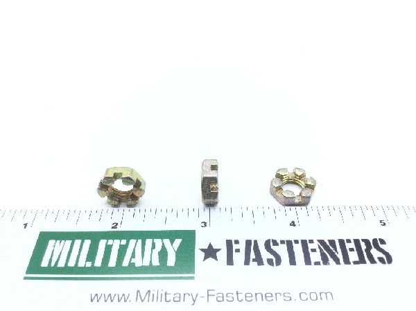 AN320-5 Plain Slotted Hexagon Nut (4)