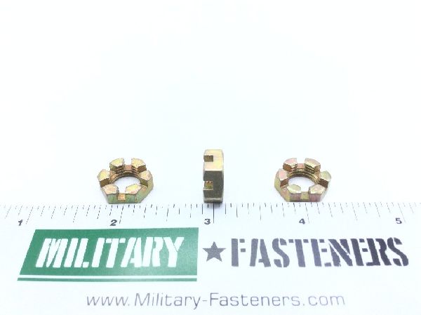 AN320-6 Plain Slotted Hexagon Nut (6)