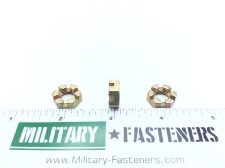 AN320-6 Plain Slotted Hexagon Nut (6)