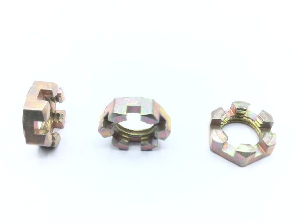 AN320-7 Plain Slotted Hexagon Nut