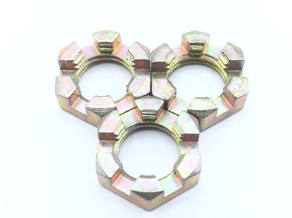 AN320-7 Plain Slotted Hexagon Nut (2)
