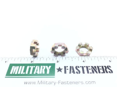 AN320-7 Plain Slotted Hexagon Nut (4)