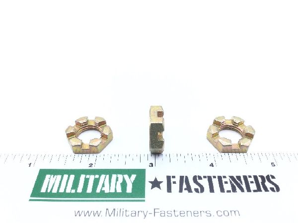 AN320-8 Plain Slotted Hexagon Nut (4)