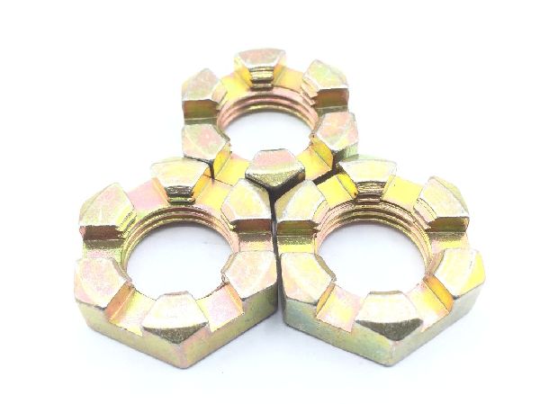 AN320-9 Plain Slotted Hexagon Nut