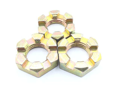 AN320-9 Plain Slotted Hexagon Nut