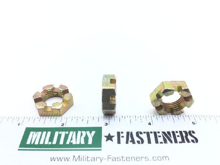 AN320-9 Plain Slotted Hexagon Nut (5)