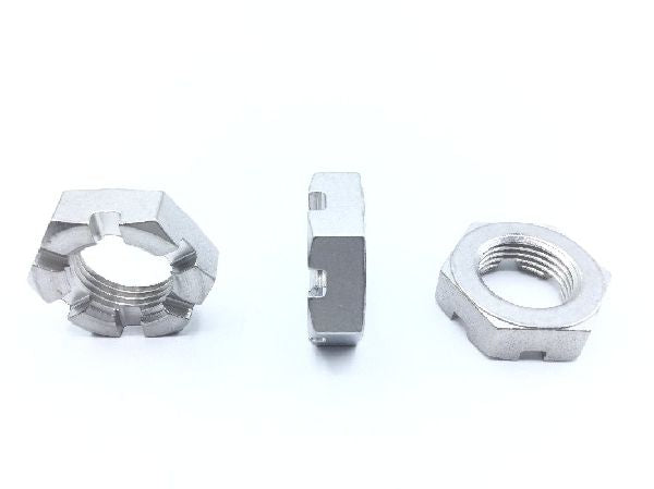 AN320C12 Plain Slotted Hexagon Nut (2)