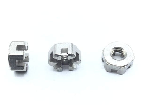 AN320C3 Plain Slotted Hexagon Nut