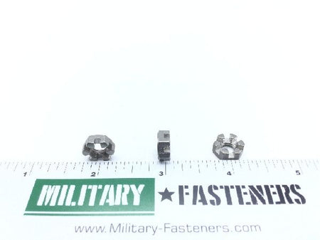 AN320C4 Plain Slotted Hexagon Nut (4)