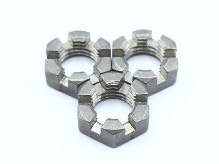 AN320C6 Plain Slotted Hexagon Nut