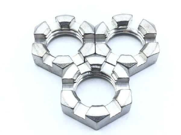 AN320C8 Plain Slotted Hexagon Nut