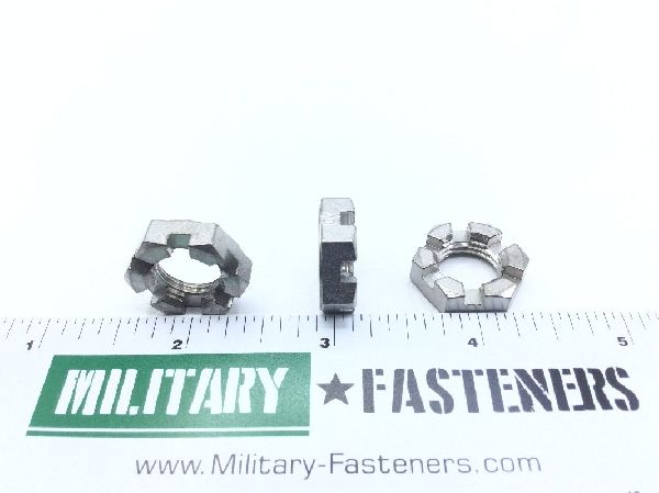 AN320C8 Plain Slotted Hexagon Nut (5)
