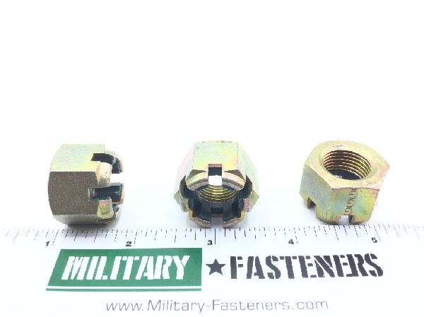 MS17825-10 Self-Locking Slotted Hexagon Nut (6)