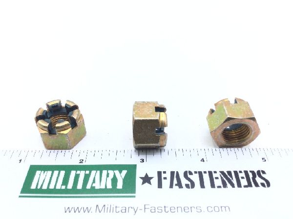 MS17825-8 Self-Locking Slotted Hexagon Nut (2)