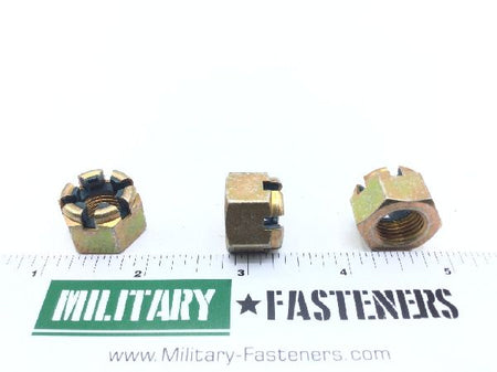 MS17825-8 Self-Locking Slotted Hexagon Nut (2)