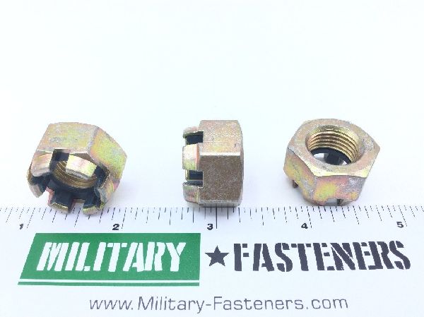 MS17825-9 Self-Locking Slotted Hexagon Nut (4)