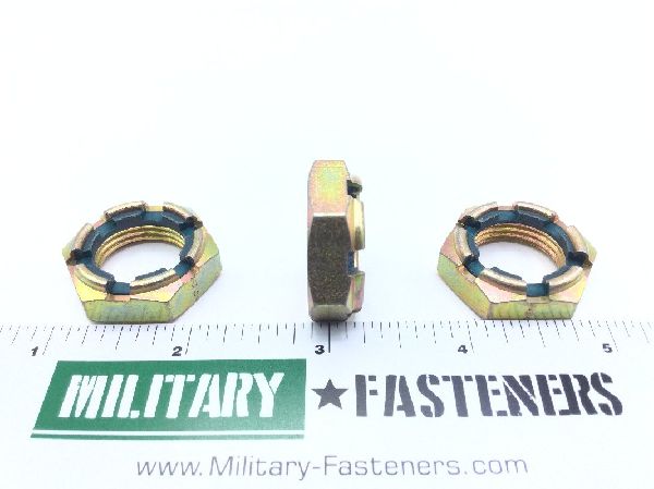 MS17826-12 Self-Locking Slotted Hexagon Nut (6)
