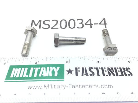 MS20034-4 Machine Bolt