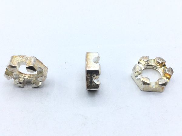MS9364-12 Plain Slotted Hexagon Nut (2)