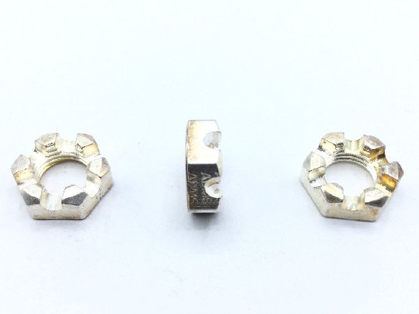 MS9364-12 Plain Slotted Hexagon Nut (3)