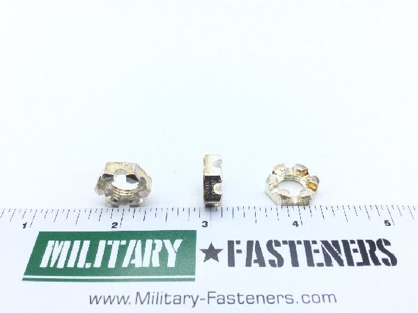 MS9364-12 Plain Slotted Hexagon Nut (5)