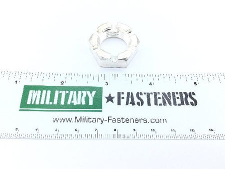 MS9364-17 Plain Slotted Hexagon Nut (2)