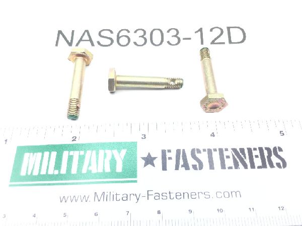 NAS6303-12D Shear Bolt