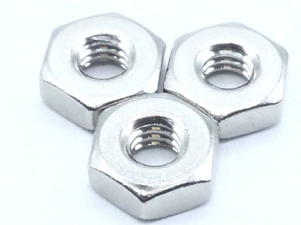 Pack of 50 Low-Strength Steel Hex Nut 3"-56" Thread Size 