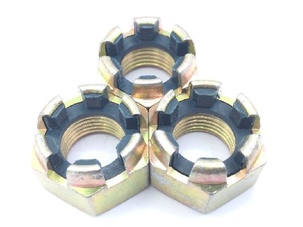 Self-Locking Slotted Hexagon Nut