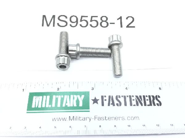 Ms9558 12 Bolt Length 59 64 Thread 1 4 24 Military Fasteners