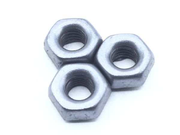 Blue M6 Washer Faced Nuts